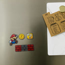 Ímãs Geek - 6 Peças Mario e Clássicos Video Games Geladeira