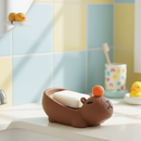 Saboneteira Capivara Marrom com Drenagem