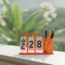 Calendário Permanente Mesa Minimalista Escritório Pla Eco