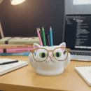 Porta Canetas Lápis Gatinho  e suporte para óculos decoração presente geek