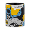 Caneca de porcelana  I´m Batman Dc - amarela cor única