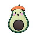 Suporte 3d dedo alça apoio Selfie Celular - Abacate