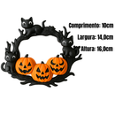 Decoração Guirlanda Gatos Halloween