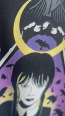 Camiseta Wandinha Esoteric cor preto 100% algodão