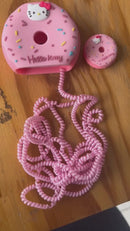 Kit Protetor De Cabo Usb E Capa Carregador Celular Donuts rosa