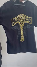 Camiseta 100% Algodão God Of War RAGNAROK Cor Preto