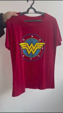 Camiseta Wonder Woman cor vermelho 100% algodão - BLM
