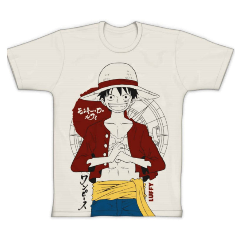 CAMISETA ONE PIECE LUFFY OFF WHITE PP