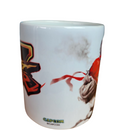 Caneca Ceramica STREET FIGHTER Ryu BLACK  - BRANCA