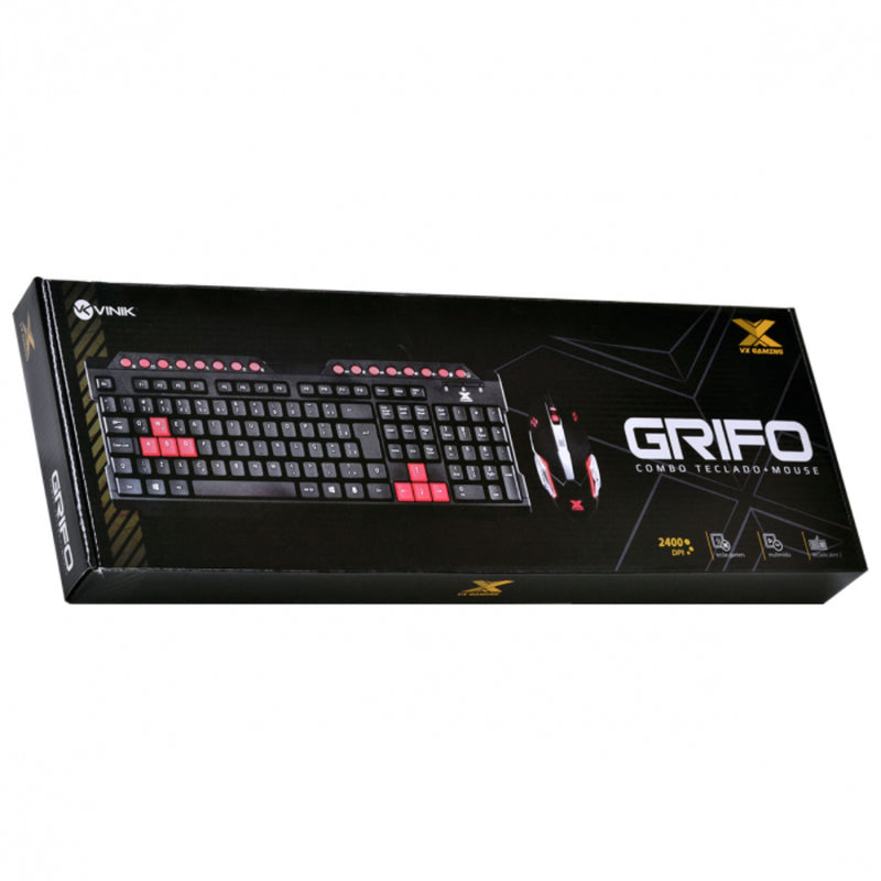 KIT TECLADO E MOUSE GAMER GRIFO TECLADO E MOUSE