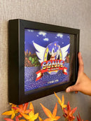 Quadro Cofre 3d - Sonic - Logo