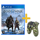 Kit God of war e controle verde camuflado original sony