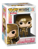 POP! MULHER MARAVILHA 1984 - MULHER MARAVILHA VOANDO COM ARMADURA DOURADA (METALICA)