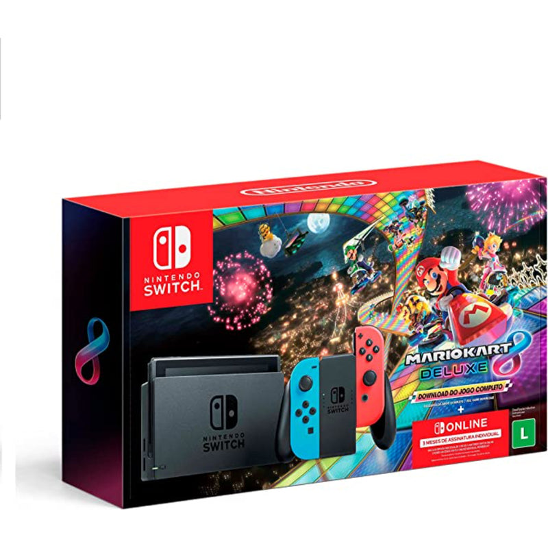 CONSOLE NINTENDO  SWITCH COM MARIO KART 8 DELUXE