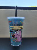Copo com Canudo, 600ml, CARTOON NETWORK - Coragem Cão Covarde, Where Is