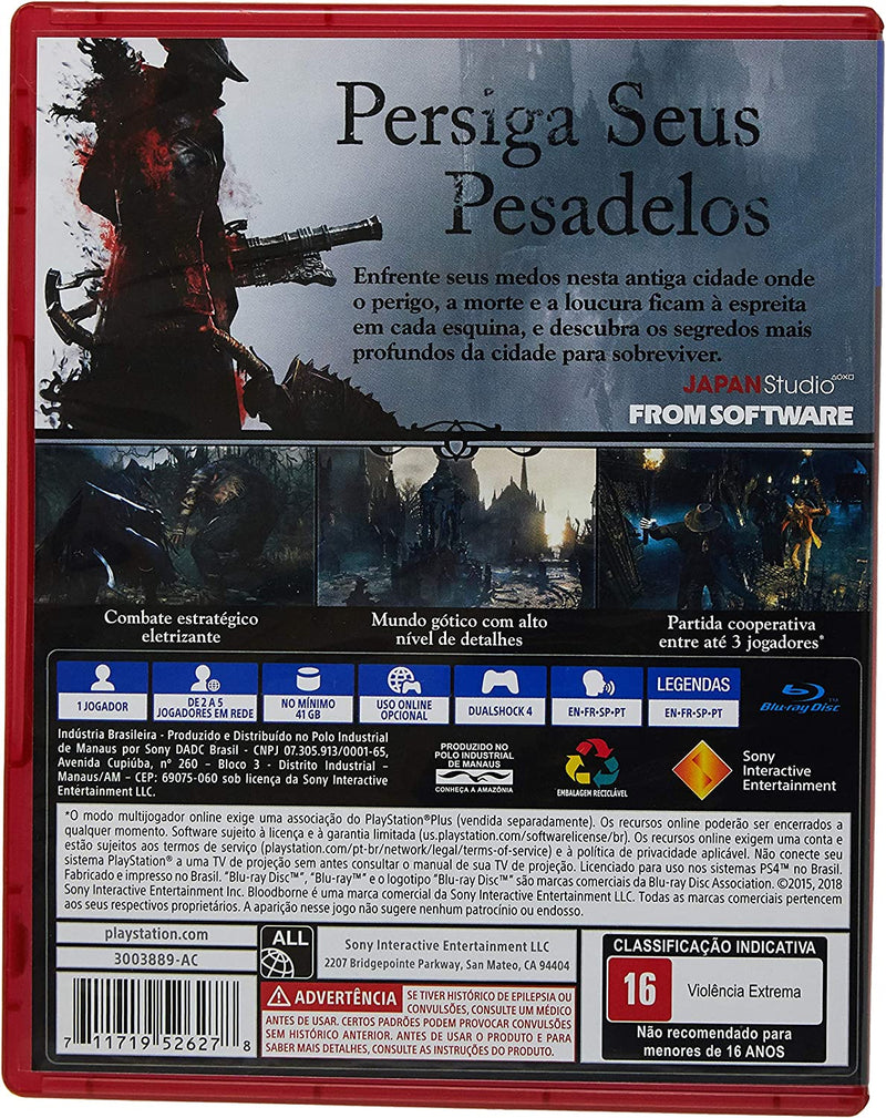 Jogo Bloodborne Playstation Hits -  PS4