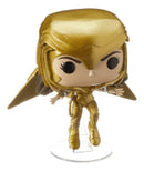 POP! MULHER MARAVILHA 1984 - MULHER MARAVILHA VOANDO COM ARMADURA DOURADA (METALICA)