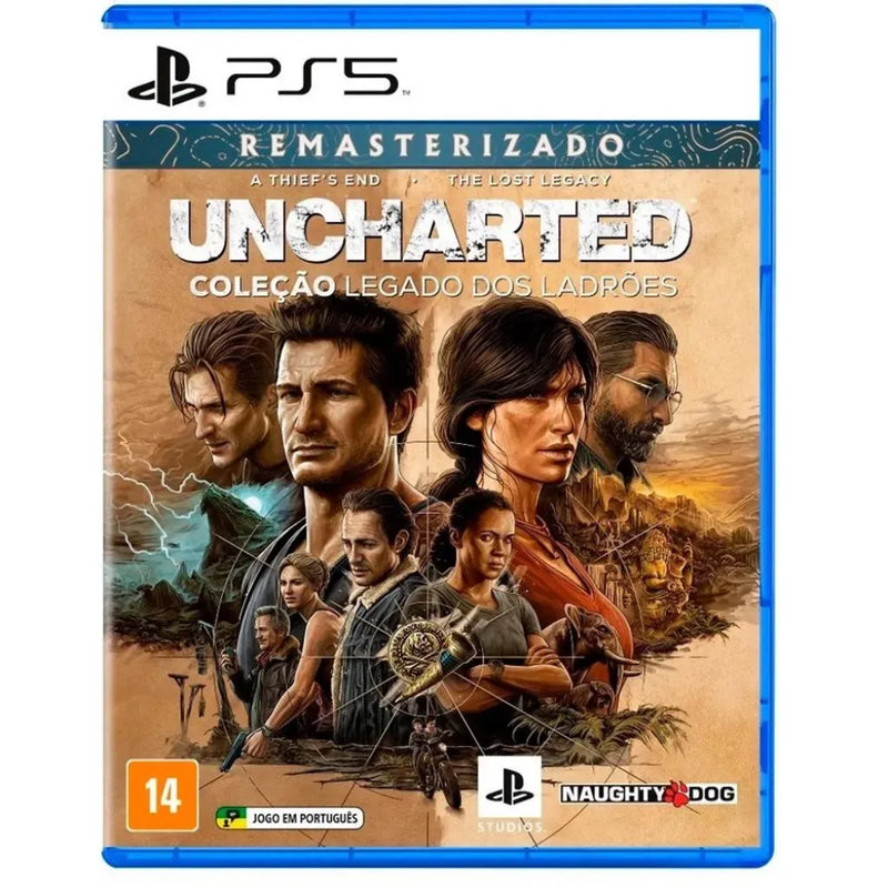 Jogo - Uncharted Coleção Legado Dos Ladrões Ps5  Mídia Física