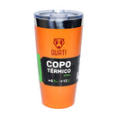 COPO TERMICO QUATI COM TAMPA 473ML COBRE/LARANJA - CUCT473