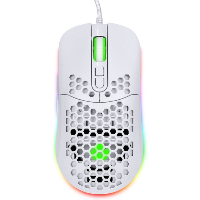 MOUSE GAMER VX GAMING VOID LED RGB 7600 DPI BRANCO CABO USB 1.8M - MGV110B