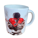 Caneca Ceramica STREET FIGHTER Ryu BLACK  - BRANCA