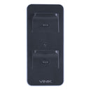 BASE CARREGADORA DUPLA CONTROLE PS5 – VINIK, Branco e Preto
